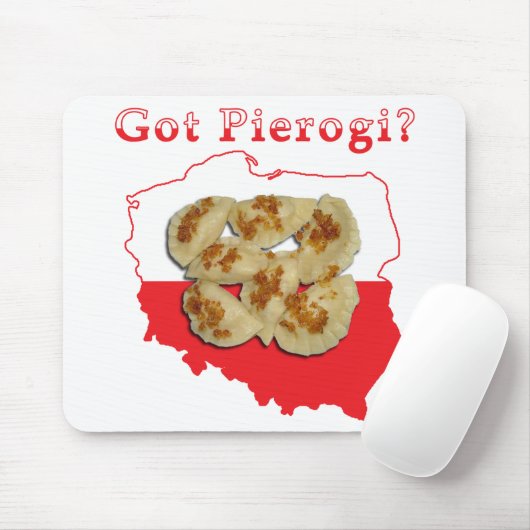 Got Pierogi Polnisch Karte Mousepad (Mit Mouse)
