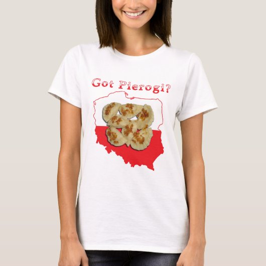 Got Pierogi Polnisch Karte T-Shirt (Vorderseite)