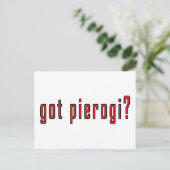 got Pierogi? Postkarte (Stehend Vorderseite)