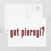 got Pierogi? Postkarte (Vorne/Hinten)