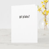 got pilates? karte (Gelbe Blume)