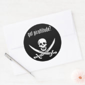 got pirtitude? runder aufkleber (Umschlag)