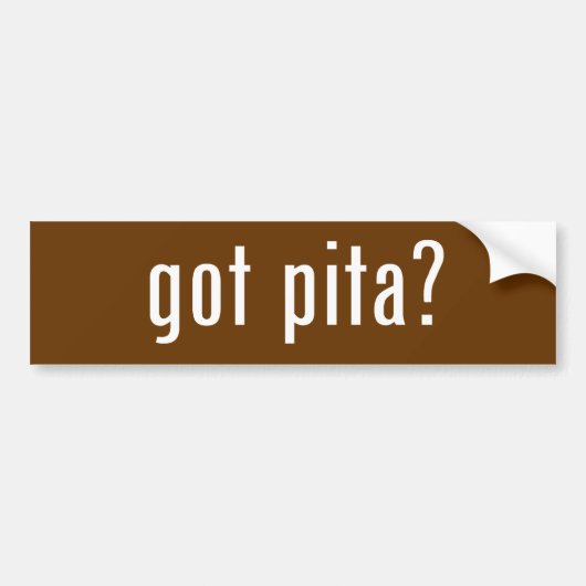 got Pita? Autoaufkleber (Vorne)