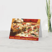 Got Pizza? Grußkarte Karte (Rückseite)