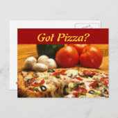 Got Pizza? Postkarte (Vorne/Hinten)