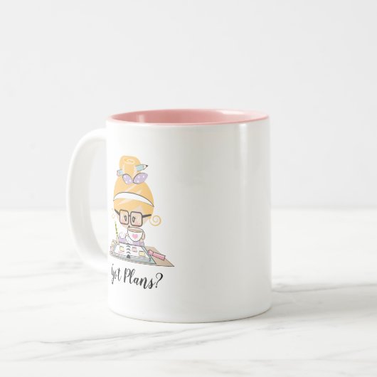 Got Plan-personalisierte Zweifarbige Tasse (Vorderseite Links)
