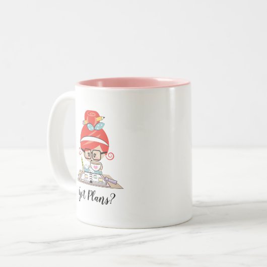 Got Plan-personalisierten Zweifarbige Tasse (Vorderseite Links)