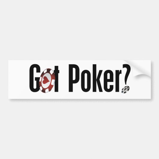 Got Poker-Autoaufkleber Autoaufkleber (Vorne)