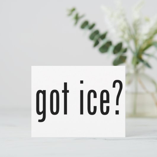 got? postkarte (Stehend Vorderseite)