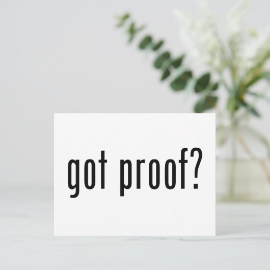 got? postkarte (Stehend Vorderseite)