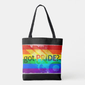 Got Pride LGBTQ Regenbogenflagge Große Totbeutel Tasche (Rückseite)