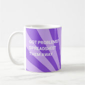 Got Probleme? Tabellenkalkulation - Lila Kaffeetasse (Links)