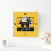 Got? Quadratische Wanduhr (Zuhause)