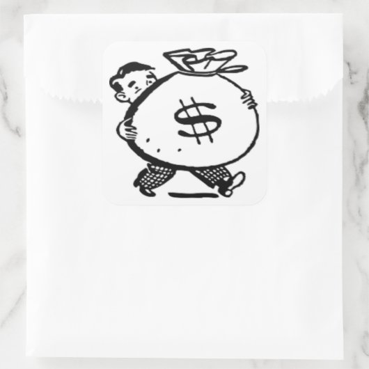 GOT? QUADRATISCHER AUFKLEBER (Tasche)