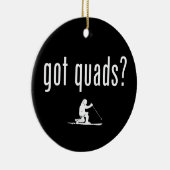 Got Quads Telemark Skifahren Keramik Ornament (Rechts)
