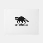 Got Rabies Raccoon Fußmatte (Vorderseite)