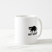 Got Rabies Raccoon Kaffeetasse (VorderseiteRechts)