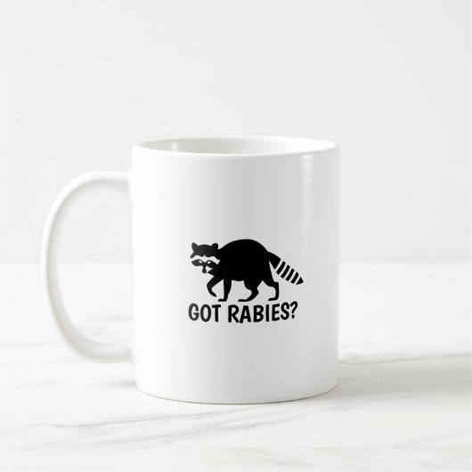 Got Rabies Raccoon Kaffeetasse (Links)