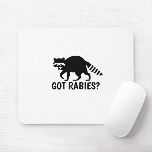 Got Rabies Raccoon Mousepad (Mit Mouse)