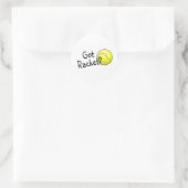 Got Racket? (Tennisball) Runder Aufkleber (Tasche)