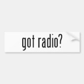got Radio? Autoaufkleber (Vorne)