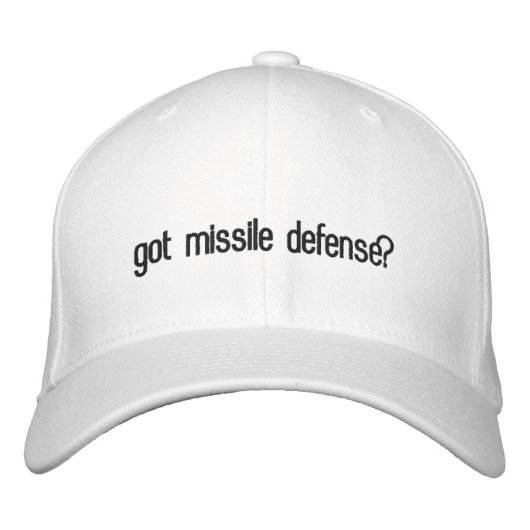 got Raketenabwehr? Bestickte Baseballkappe (Vorderseite)