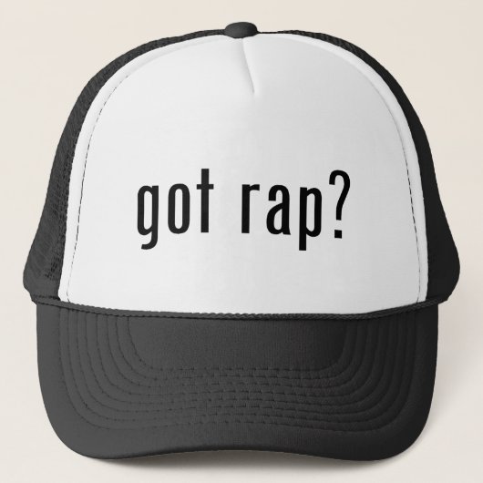 got Rap? Truckerkappe (Vorderseite)