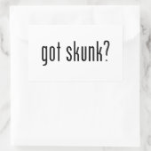 got? rechteckiger aufkleber (Tasche)