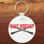 Got Reeds? Klarinettenstil Schlüsselanhänger (Vorderseite)
