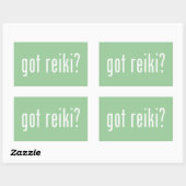 Got Reiki? Rechteckiger Aufkleber (Blatt)