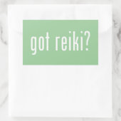 Got Reiki? Rechteckiger Aufkleber (Tasche)