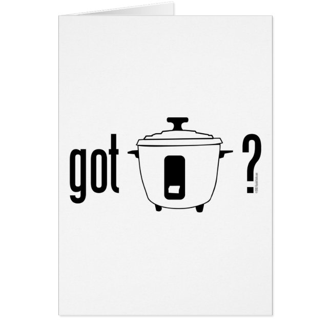 Got Reis? (Kocher) (Vorne)