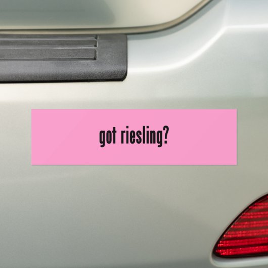 got Riesling? Autoaufkleber (Auf Auto)