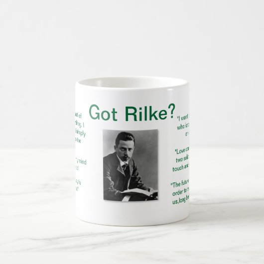 "Got Rilke " Kaffeetasse (Mittel)
