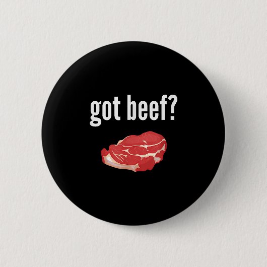 Got Rindfleisch Shirt Funny Got Rindfleisch Lover Button (Vorderseite)