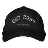 "Got Rum?" bestickte Hülle Bestickte Kappe (Vorderseite)
