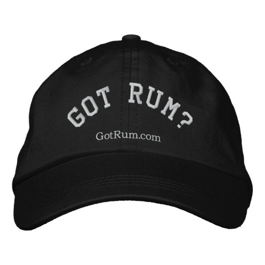 "Got Rum?" bestickte Hülle Bestickte Kappe (Vorderseite)