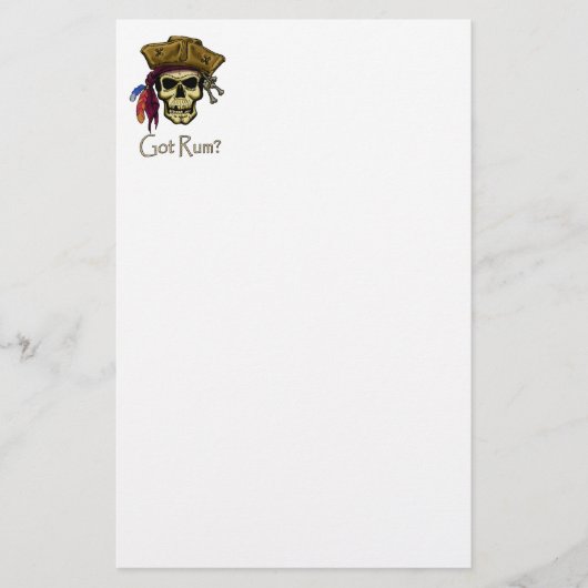 Got Rum? Briefpapier (Vorderseite)