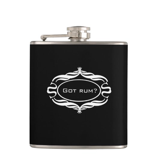 Got Rum-lustige Flasche Flachmann (Vorderseite)