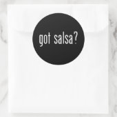 Got Salsa? Runder Aufkleber (Tasche)