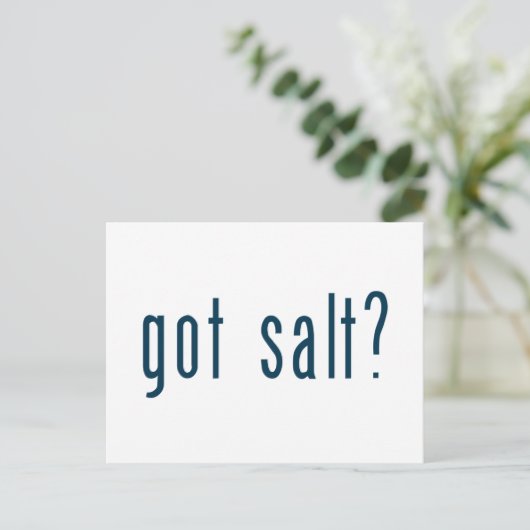 got Salz Postkarte (Stehend Vorderseite)