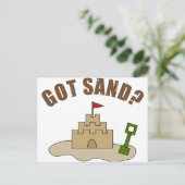 Got Sand? Postkarte (Stehend Vorderseite)