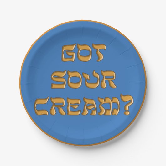 Got saure Creme? PapierTeller (Vorderseite)