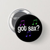 Got Saxophone-Musik-Knopf Button (Vorne & Hinten)