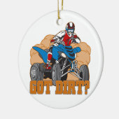 Got Schmutz ATV Keramik Ornament (Links)