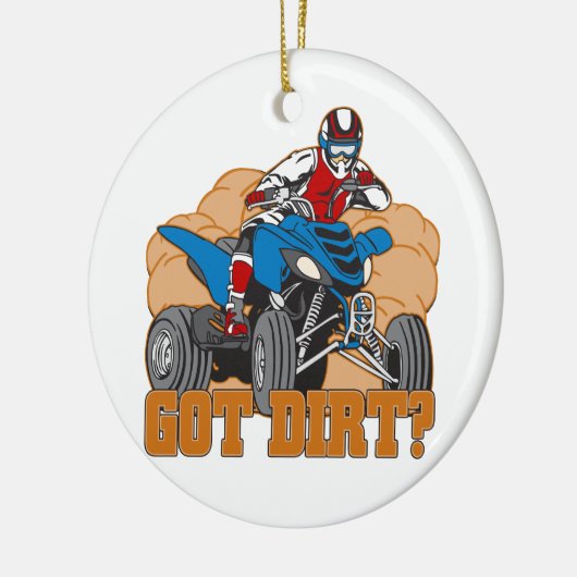 Got Schmutz ATV Keramik Ornament (Links)