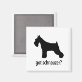 Got Schnauzer Magnet (Vorderseite/Rückseite)