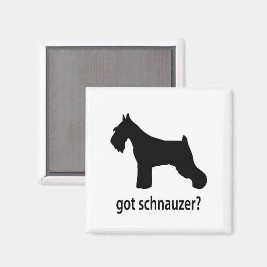 Got Schnauzer Magnet (Vorderseite/Rückseite)