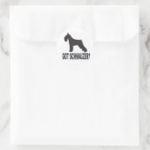 Got Schnauzer? Runder Aufkleber (Tasche)