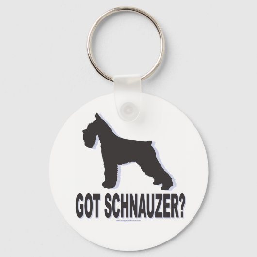 Got Schnauzer? Schlüsselanhänger (Vorderseite)